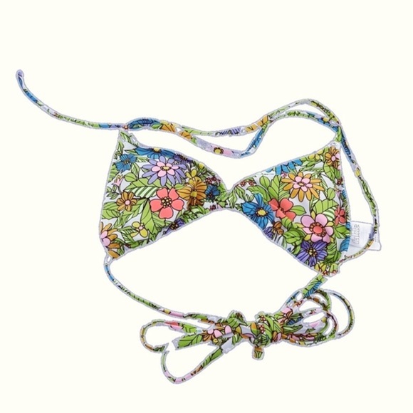 Wild Fable™ Floral Print Women's Triangle Wrap Bikini Top XXS - Picture 1 of 7